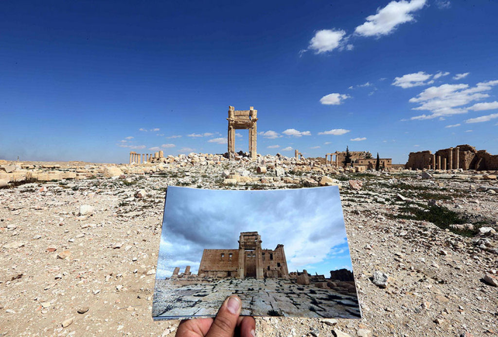 Antes e depois do Daesh: desoladoras fotos de monumentos histricos destrudos na Sria 01