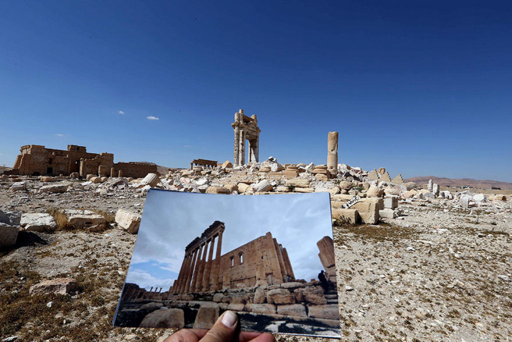 Antes e depois do Daesh: desoladoras fotos de monumentos histricos destrudos na Sria 03