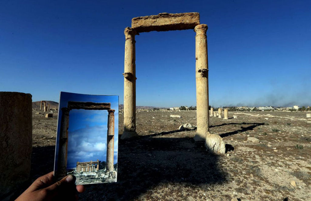 Antes e depois do Daesh: desoladoras fotos de monumentos histricos destrudos na Sria 05