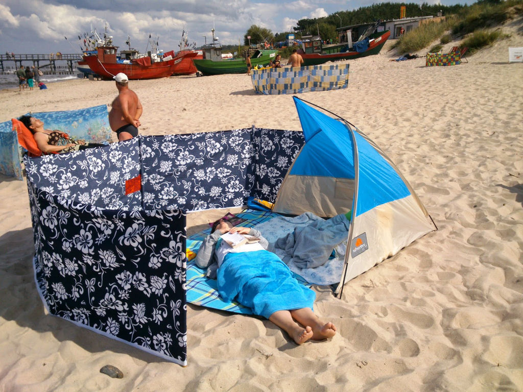 Separadores de espao na praia, uma tradio polonesa 15