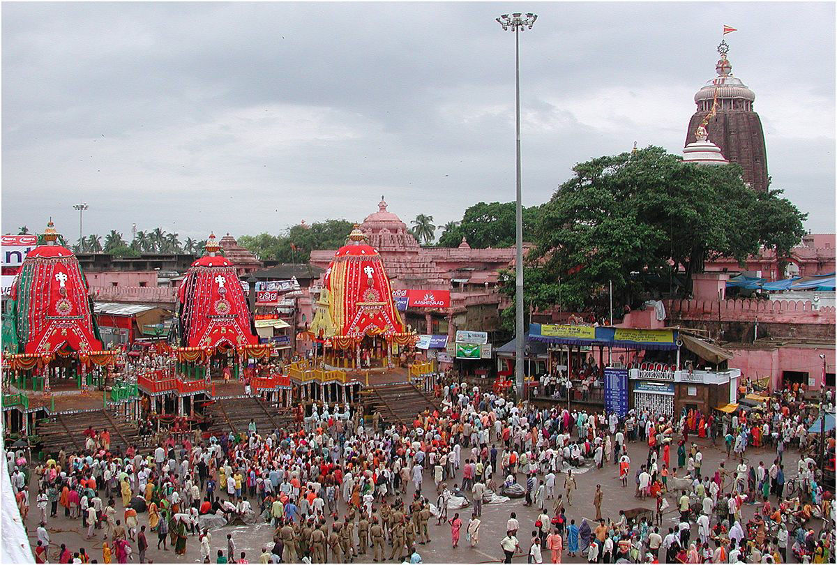 O Templo de Jagannath, construdo no sculo 11,  um dos quatro locais divinos da ndia