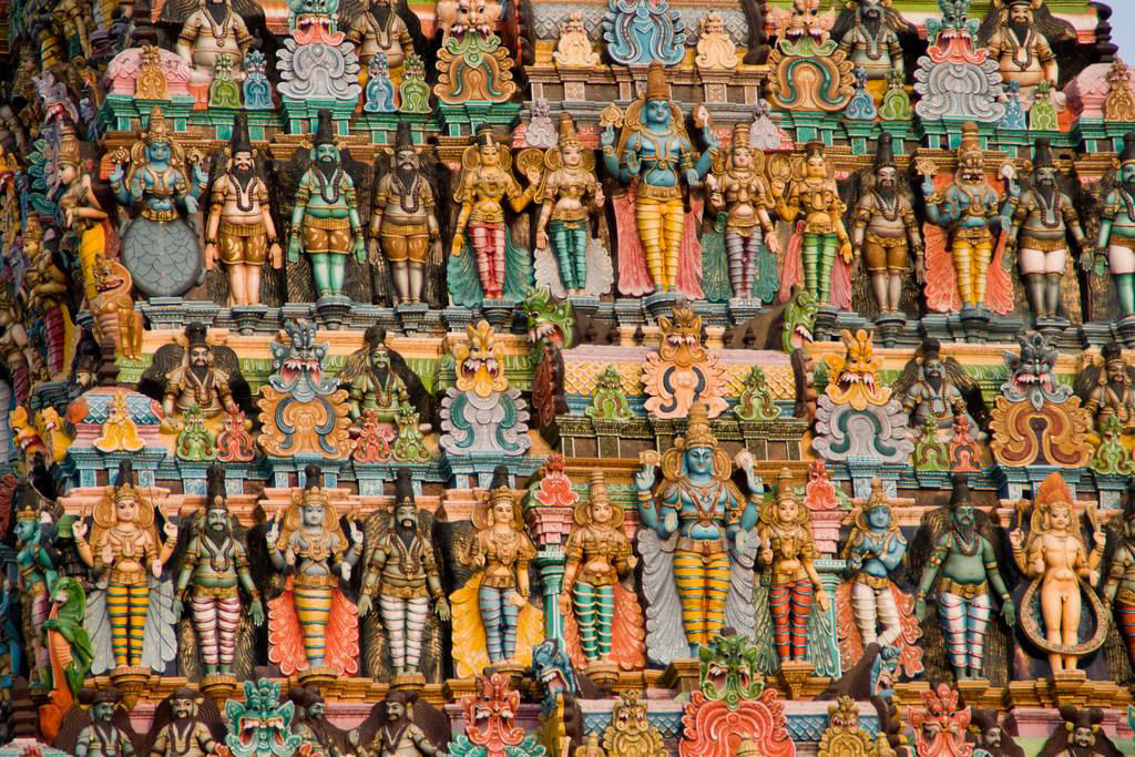 Templo de Meenakshi Amman - Um  deslumbrante santurio indiano saturado de esttuas 38