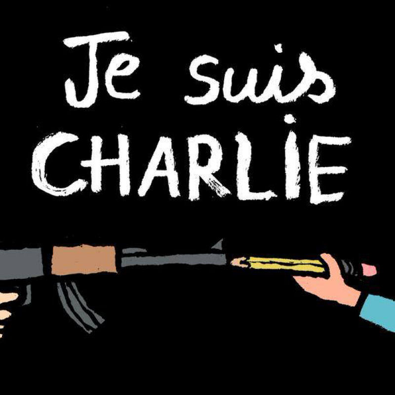 Somos todos Charlie: Milhares de pessoas concentram-se em Paris contra o atentado a Charlie Hebdo 01