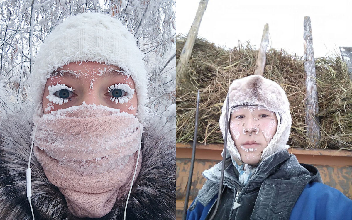 Yakutia, Rssia, 62 graus abaixo de zero. Nem os termmetros suportaram