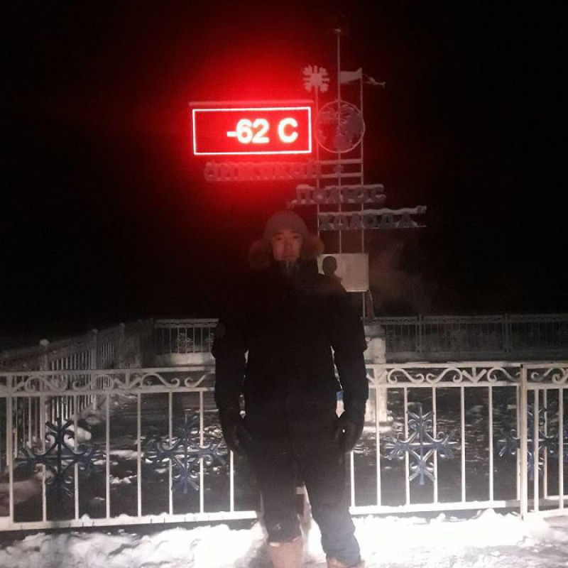 Yakutia, Rssia, 62 graus abaixo de zero. Nem os termmetros suportaram 15