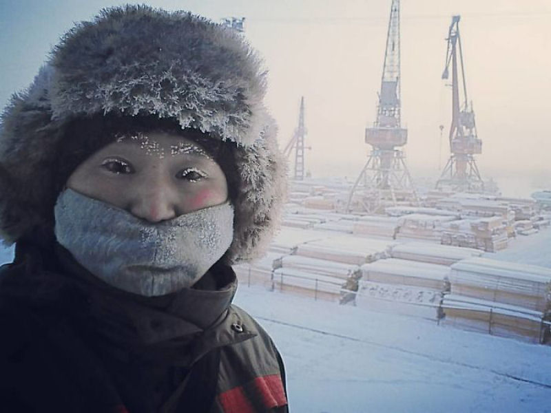 Yakutia, Rssia, 62 graus abaixo de zero. Nem os termmetros suportaram 16