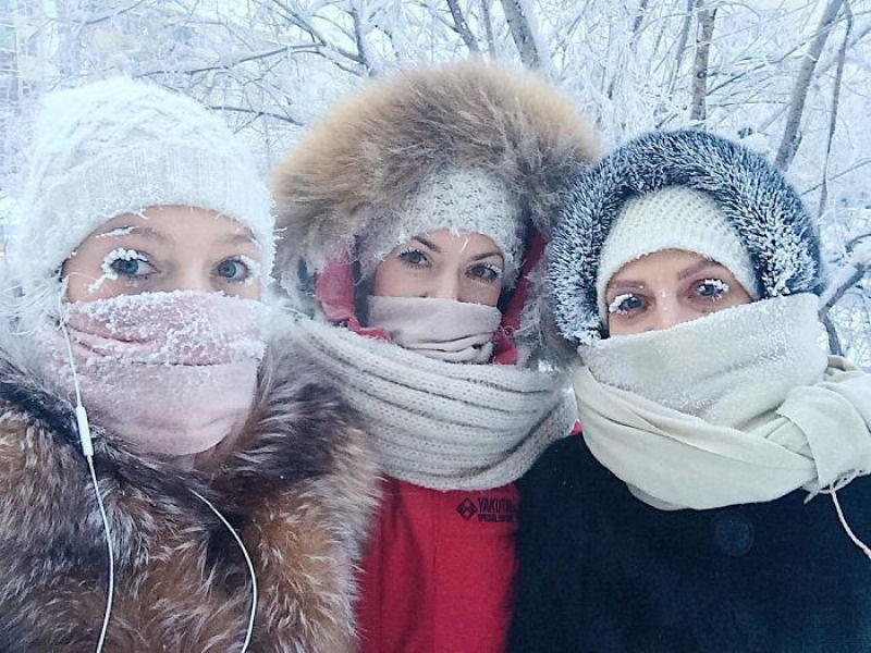 Yakutia, Rssia, 62 graus abaixo de zero. Nem os termmetros suportaram 29