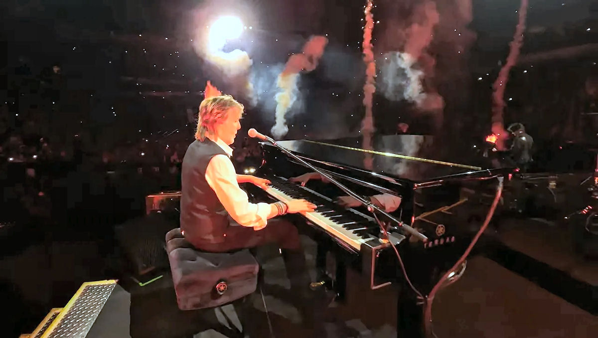 Imagens incrveis de drone FPV mostram Paul McCartney tocando 'Live and Let Die'