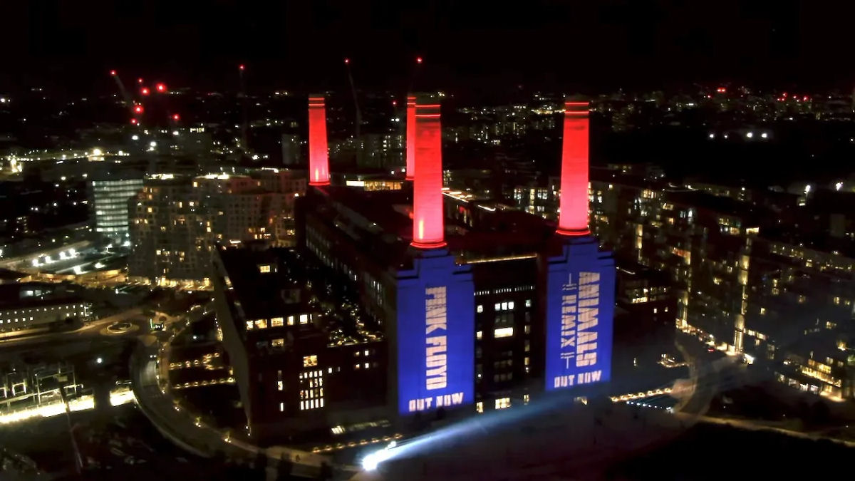 Impressionantes imagens mostram a usina de Battersea, em Londres, com fundo musical de 'Animals' do Pink Floyd