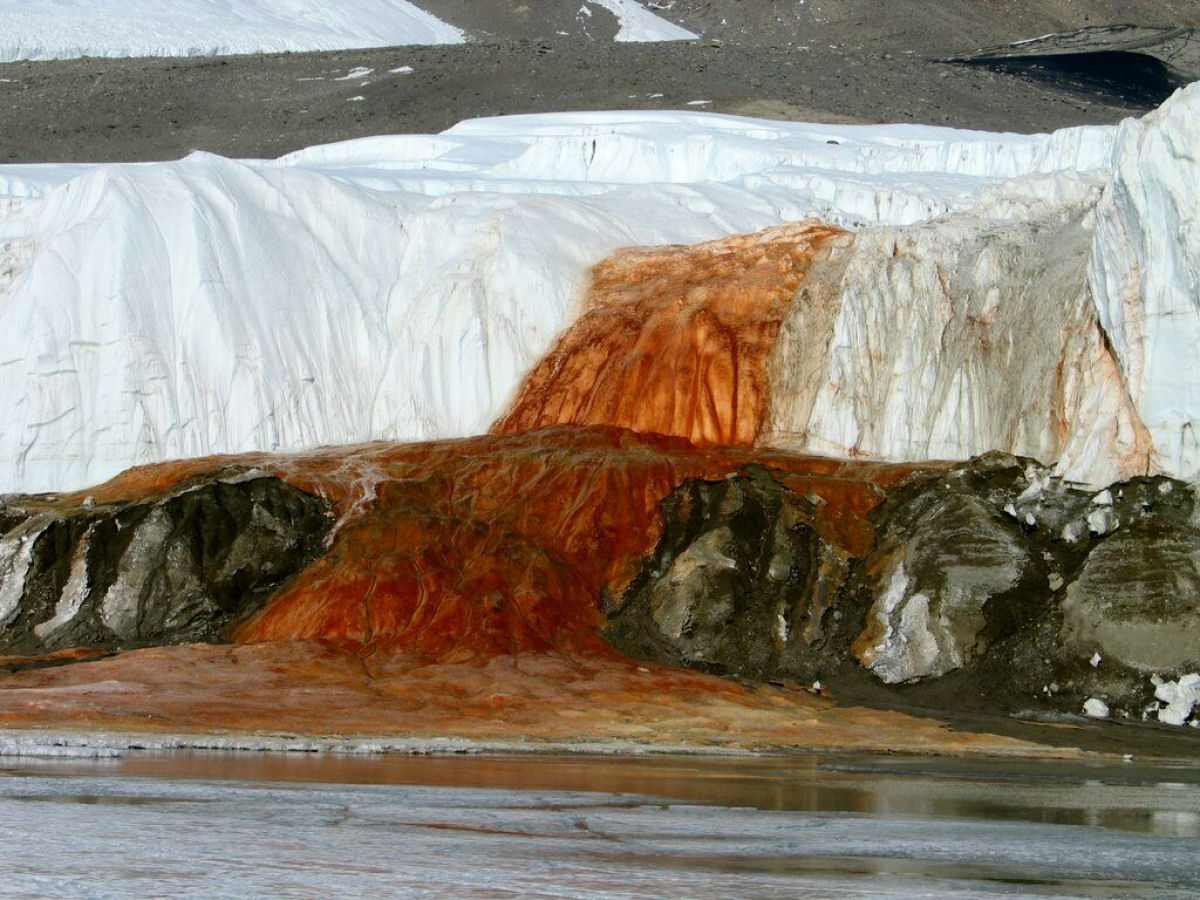 Cascatas de de sangue, o estranho fenômeno pelo qual a Antártica vomita 'gotas de sangue'