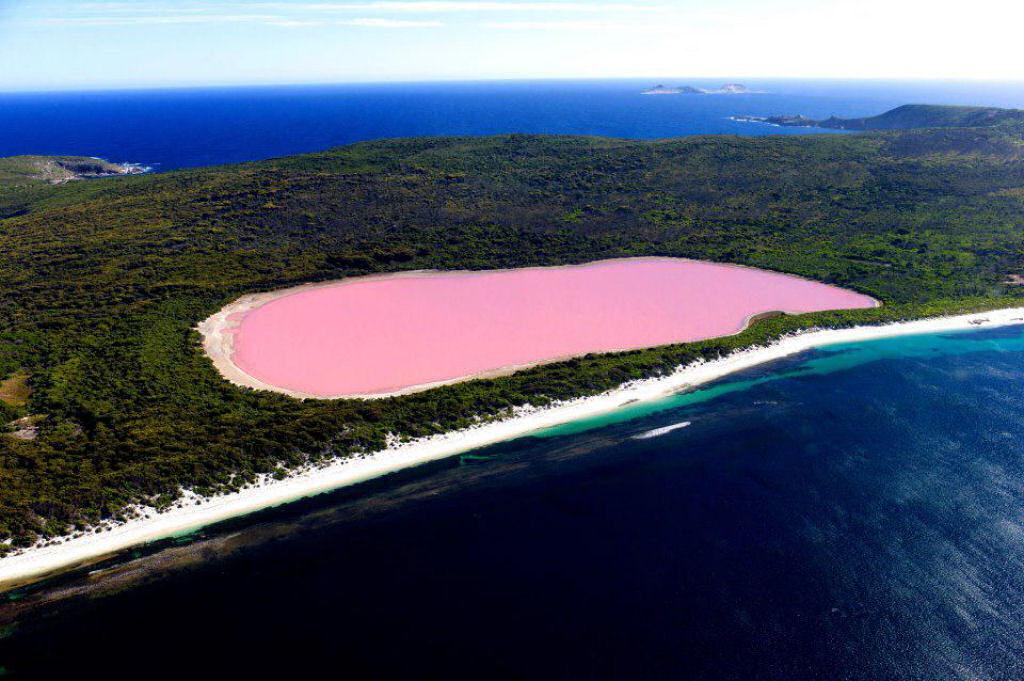 Maravilhas da Natureza - Hillier, o lago rosado da Austrlia 04