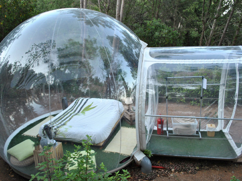 Esta tenda em forma de bolha transparente permite desfrutar da natureza como nunca 05