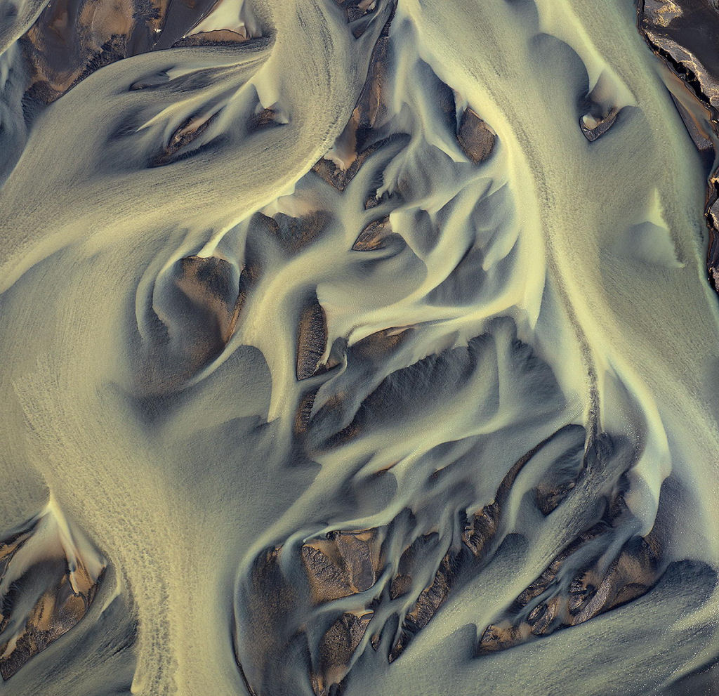 Fotos aéreas espetaculares de rios vulcânicos da Islândia 03