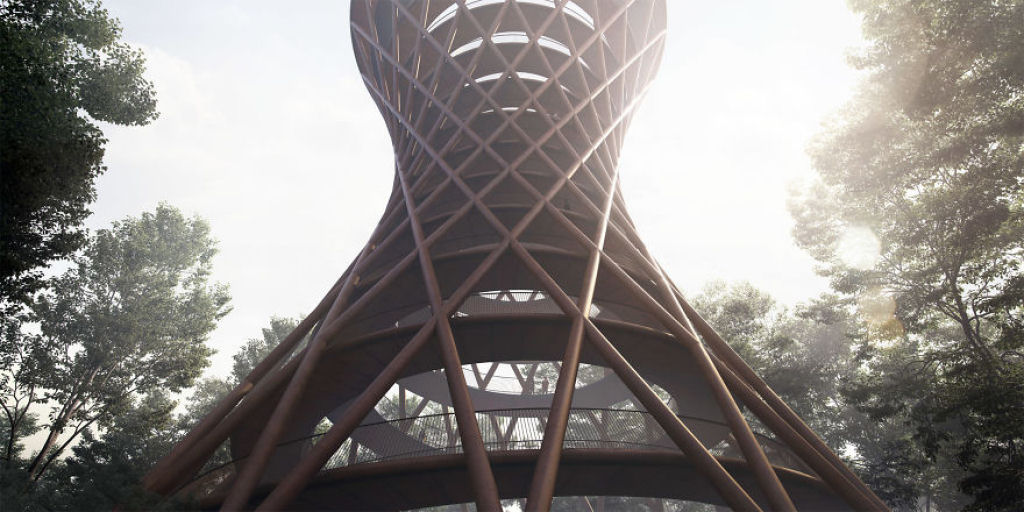 Torre de observao na Dinamarca permitir que os visitantes vejam a floresta de uma perspectiva nica 05