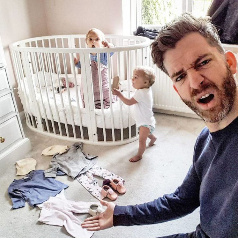 Pai mostra o cotidiano de viver com 4 filhas e se torna viral 10