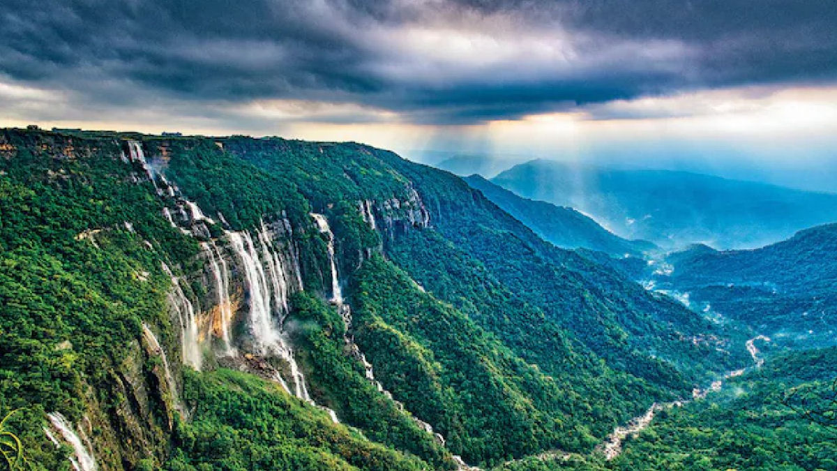As espetaculares cachoeiras das Sete Irmãs, no estado indiano de Megalaia