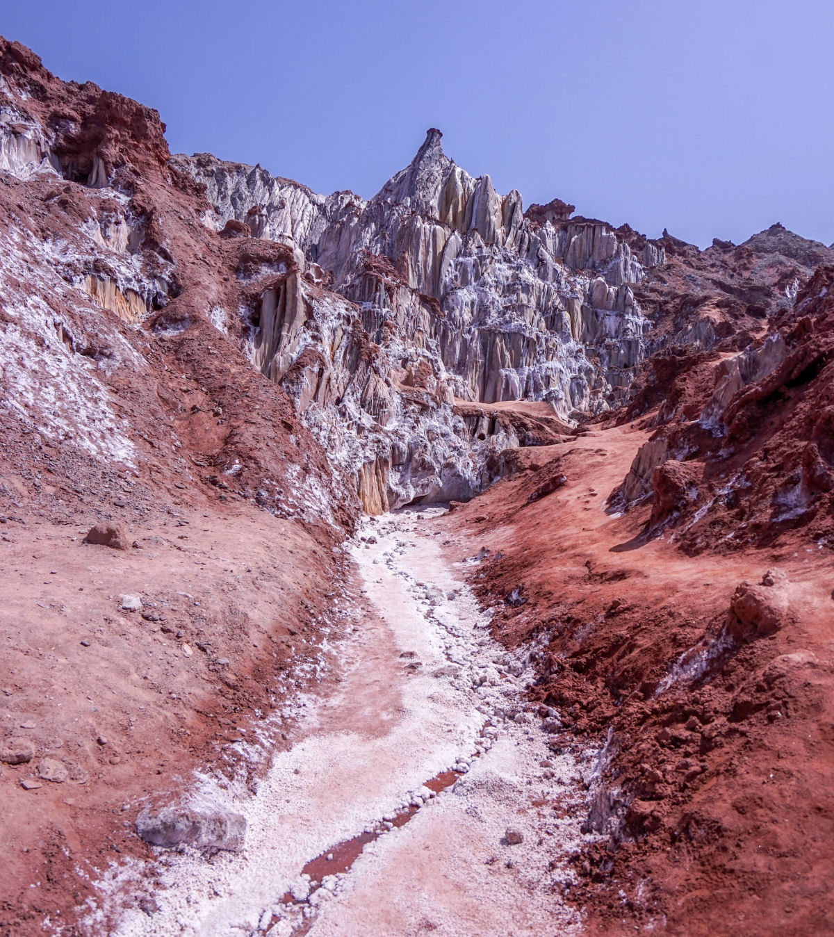 As cpulas e geleiras de sal das Montanhas Zagros, no sul do Ir