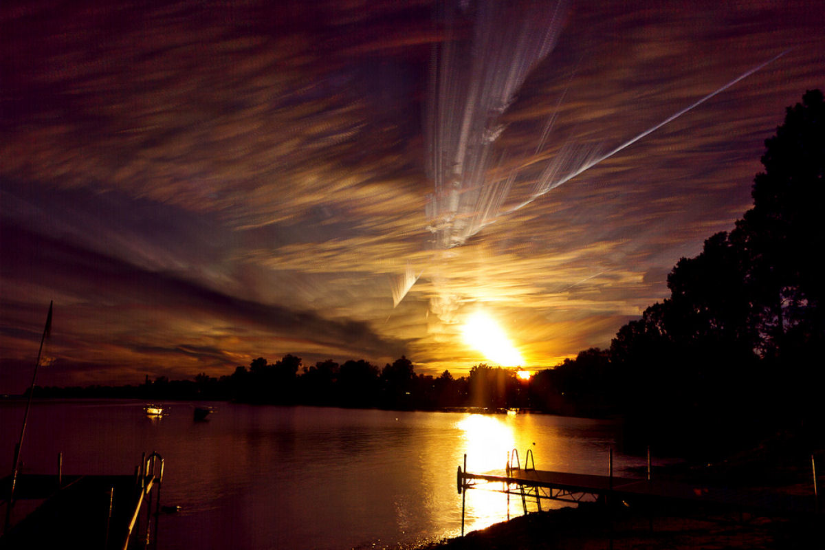 Céus pintados usando fotografias em time-lapse 14