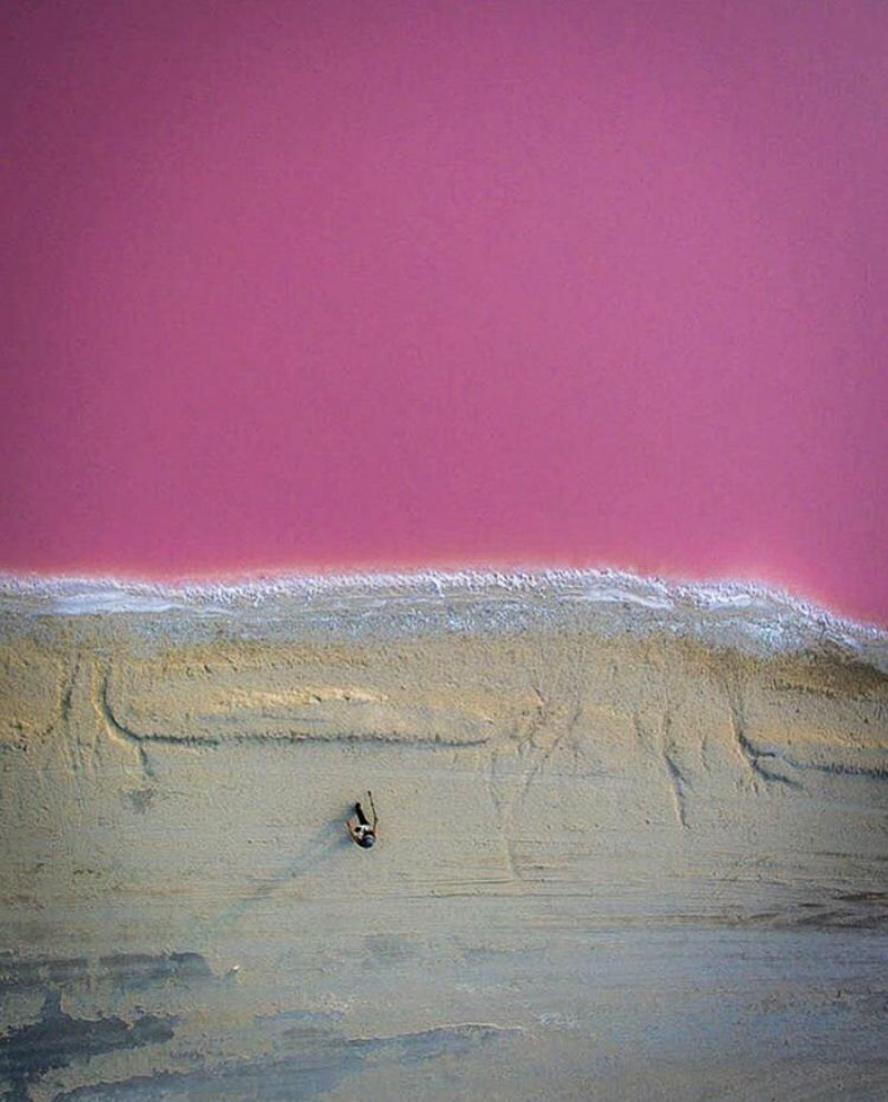 Esta lagoa rosa natural no Mxico parece muito linda para ser real 08