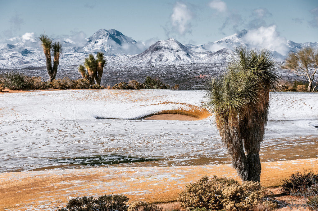 Nevou no deserto do Arizona, e as fotos parecem de outro planeta 07