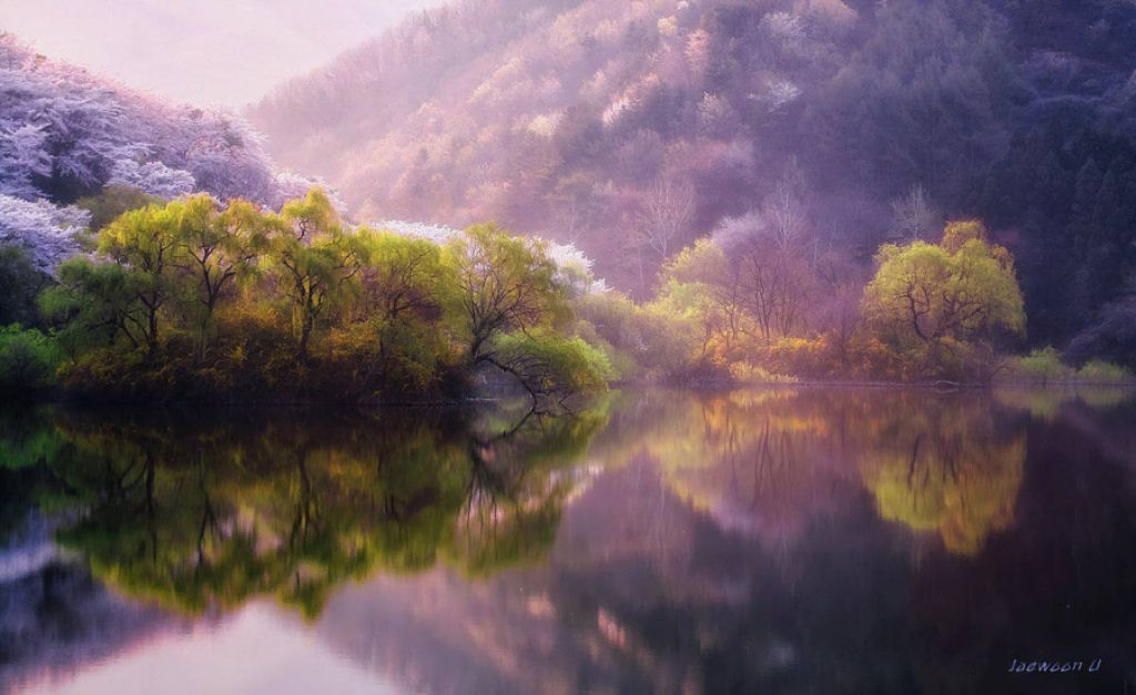 Paisagens deslumbrantes refletidas capturam a beleza da Coreia do Sul 07