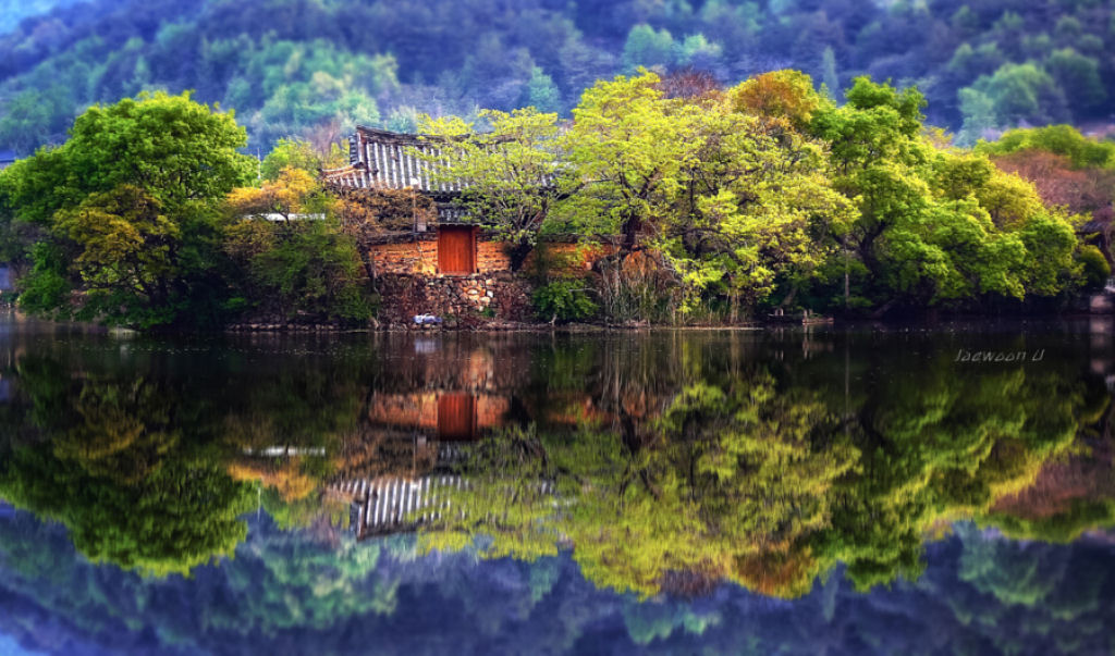 Paisagens deslumbrantes refletidas capturam a beleza da Coreia do Sul 14