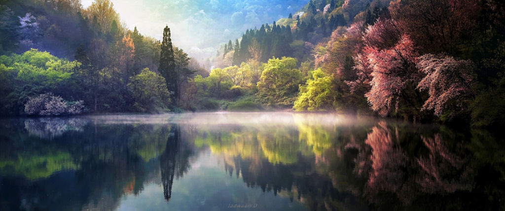 Paisagens deslumbrantes refletidas capturam a beleza da Coreia do Sul 15