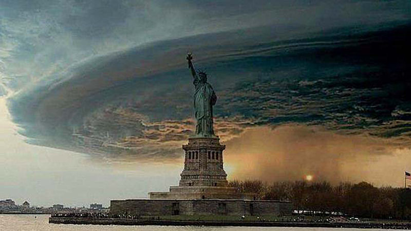 A falsa fotografia do furaco Sandy sobre Nova Iorque 01