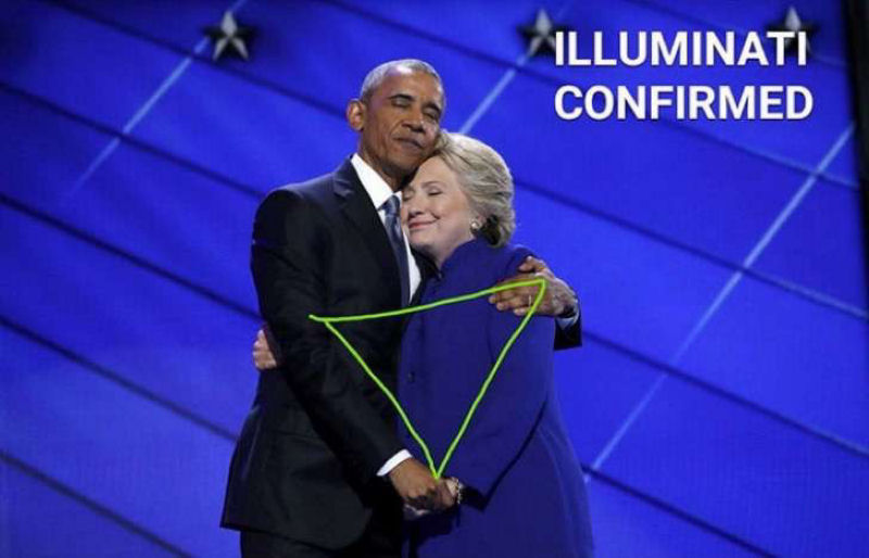 O abrao entre Obama e Hillary Clinton transformou-se em uma lendria batalha de Photoshop 09