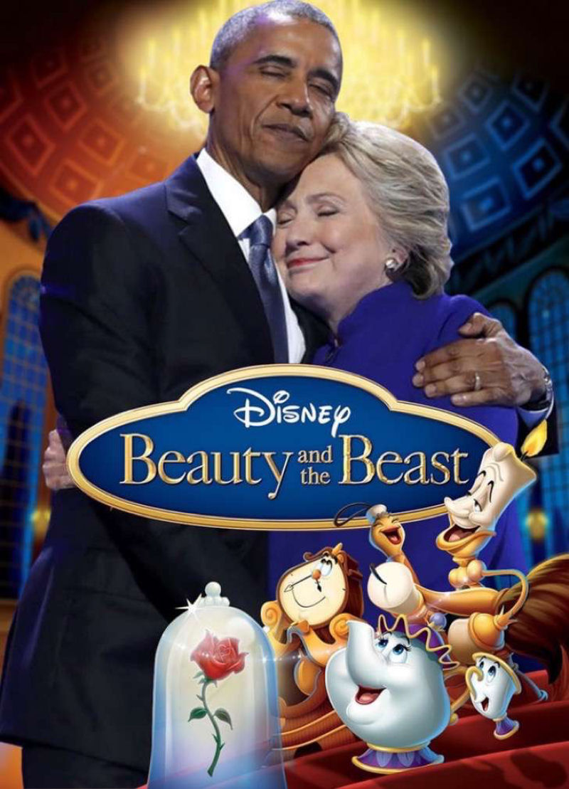 O abrao entre Obama e Hillary Clinton transformou-se em uma lendria batalha de Photoshop 11