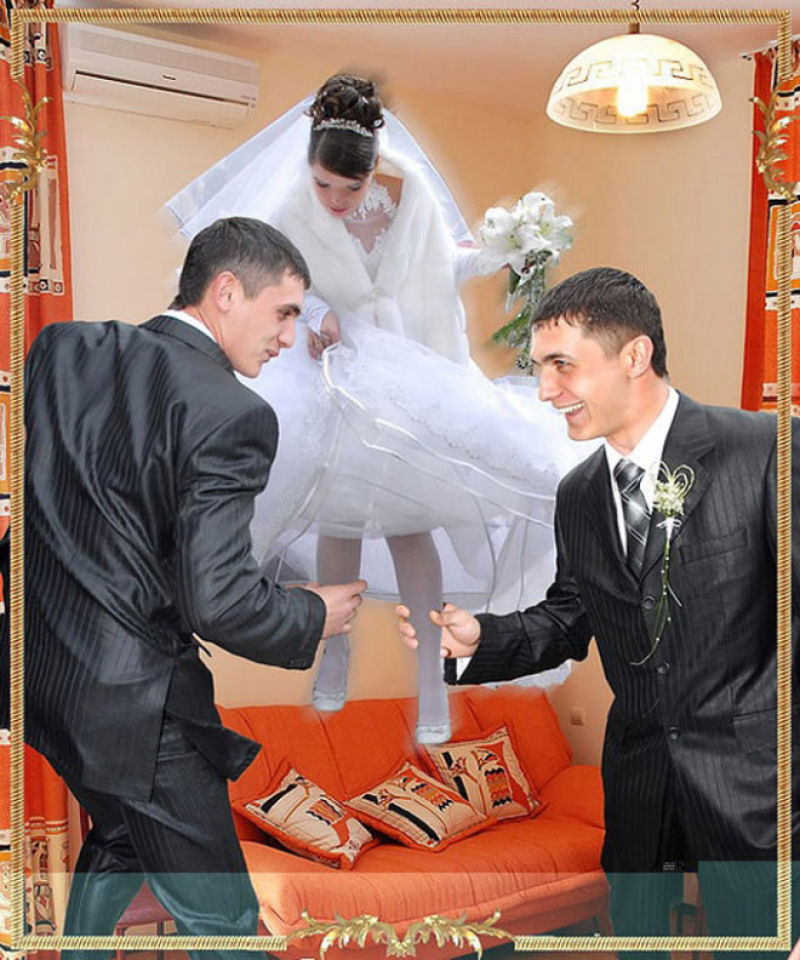 Hilariantes fotos de álbuns de casamentos russos 03