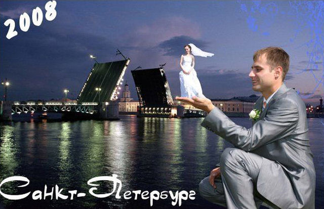 Hilariantes fotos de álbuns de casamentos russos 08