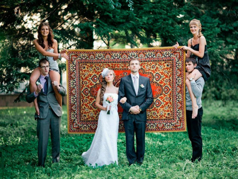 Hilariantes fotos de álbuns de casamentos russos 15