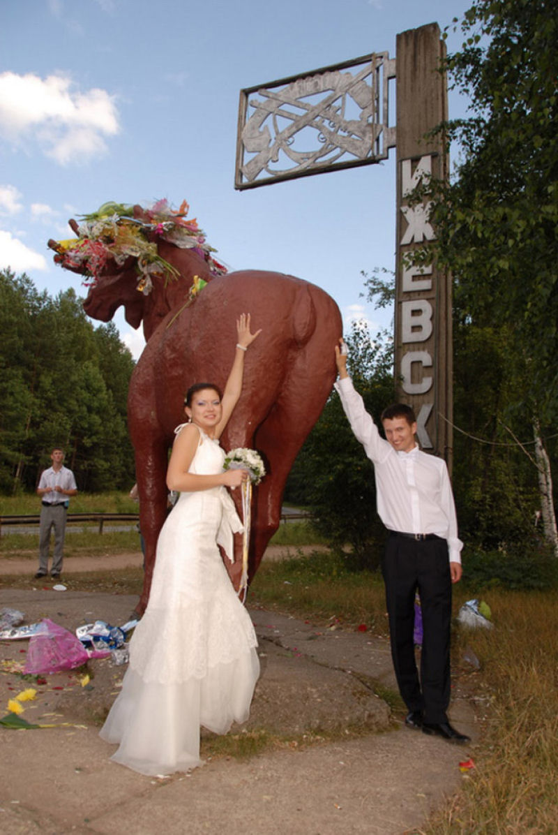 Hilariantes fotos de álbuns de casamentos russos 27