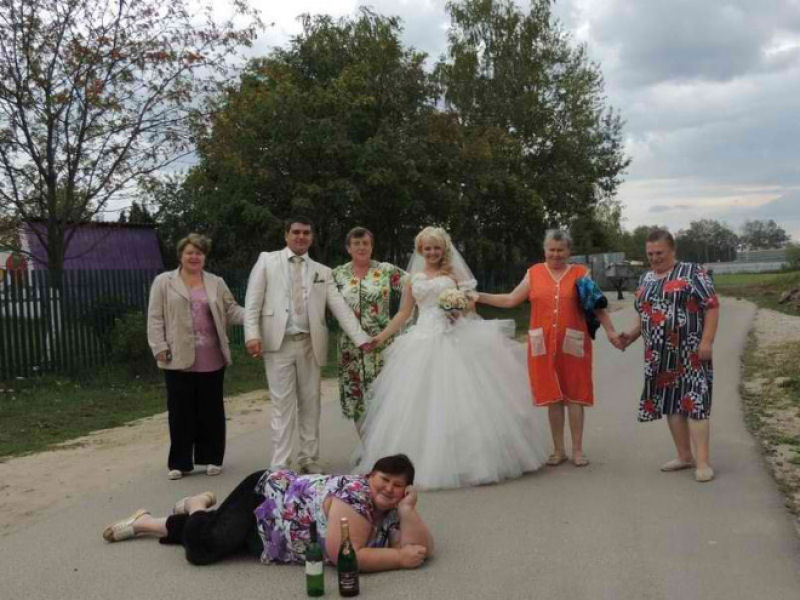 Hilariantes fotos de álbuns de casamentos russos 36