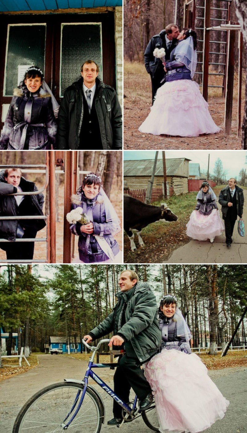 Hilariantes fotos de álbuns de casamentos russos 42