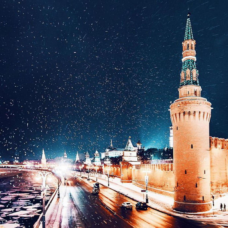 A cidade de Moscou e seu aspecto de conto de fadas durante o Natal ortodoxo 19