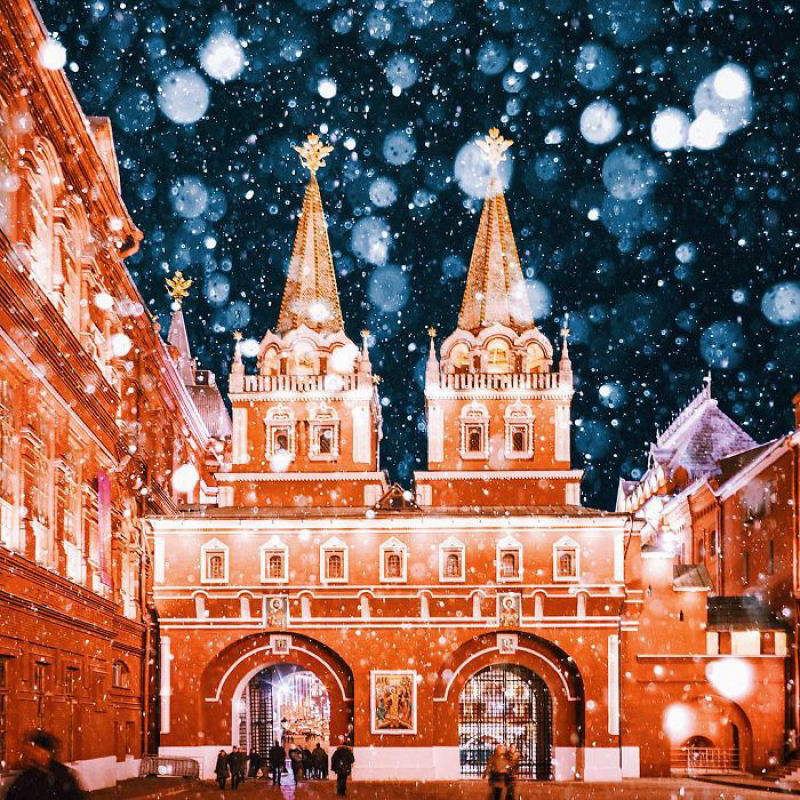 A cidade de Moscou e seu aspecto de conto de fadas durante o Natal ortodoxo 20