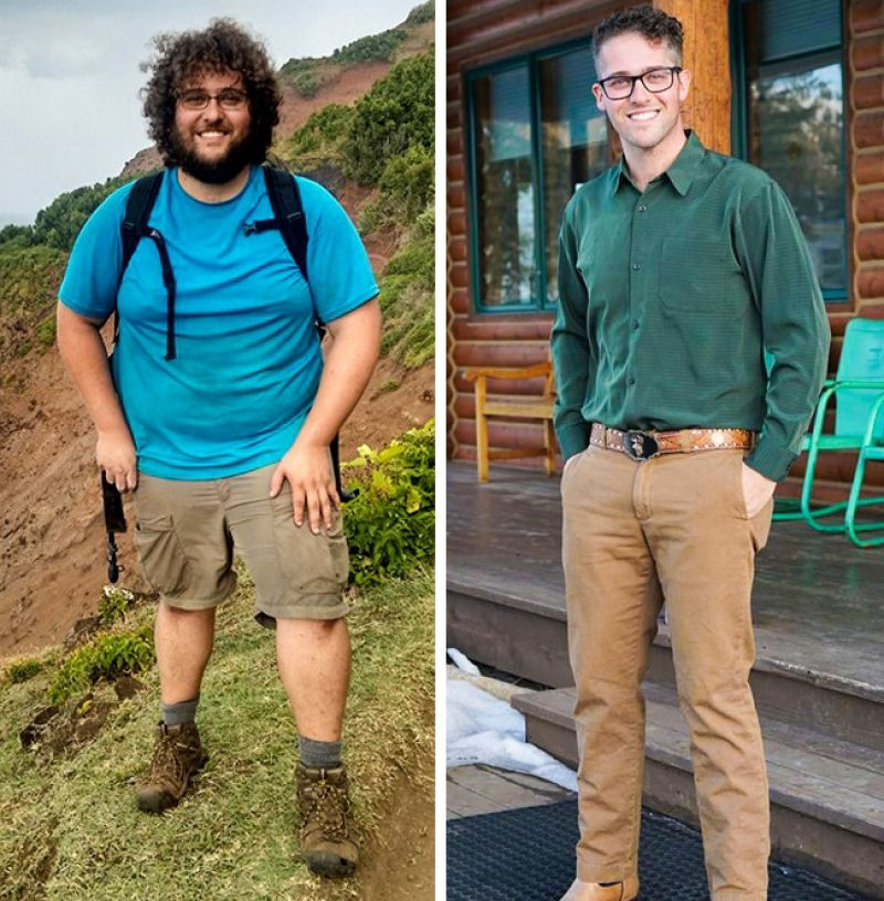 O antes e o depois destas justaposições de perda de peso parecem mostrar pessoas totalmente diferentes 07