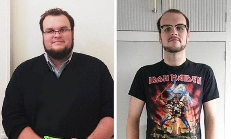 O antes e o depois destas justaposições de perda de peso parecem mostrar pessoas totalmente diferentes 09