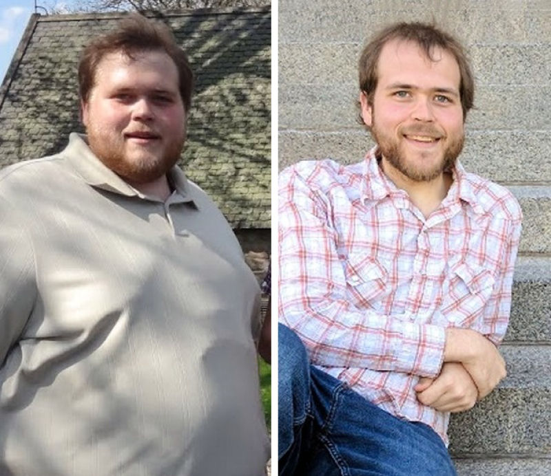 O antes e o depois destas justaposições de perda de peso parecem mostrar pessoas totalmente diferentes 10