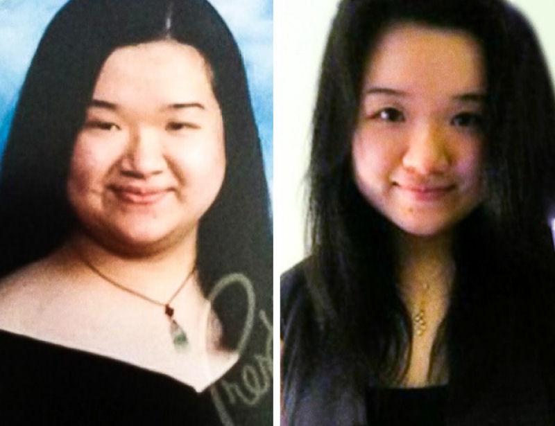 O antes e o depois destas justaposições de perda de peso parecem mostrar pessoas totalmente diferentes 17