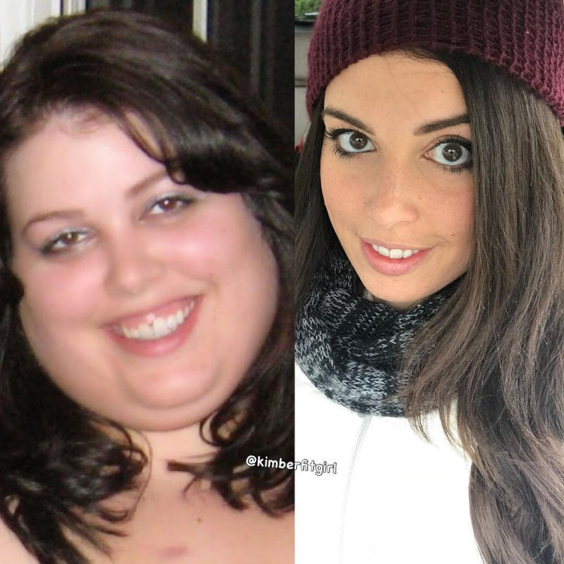 O antes e o depois destas justaposições de perda de peso parecem mostrar pessoas totalmente diferentes 21
