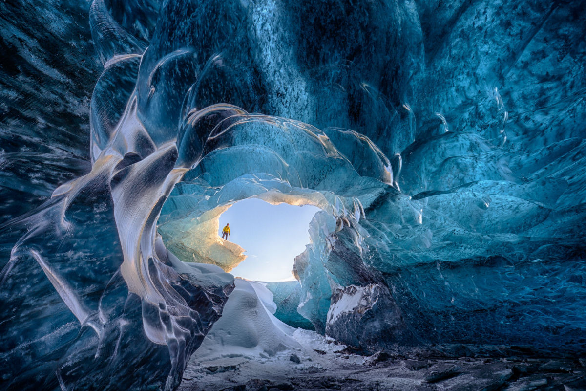Caverna de gelo.