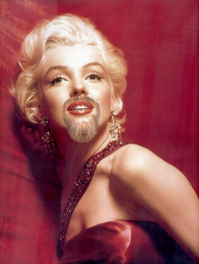 Marilyn barbada.