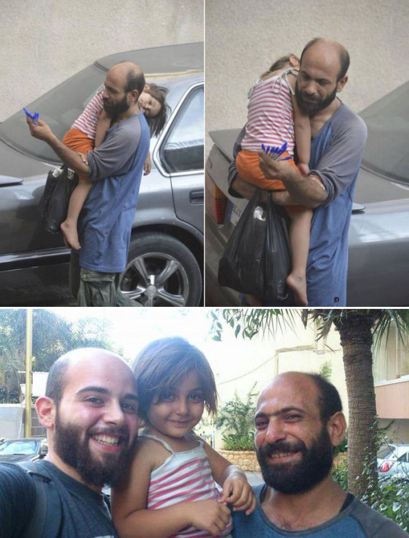 Um refugiado srio Abdul Haleem Al-Kader estava vendendo canetas para criar seus dois filhos quando um fotgrafo tirou uma foto dele no Lbano. A imagem se tornou viral e levantou mais de 180.000 dlares</a> em doaes para ele e sua famlia