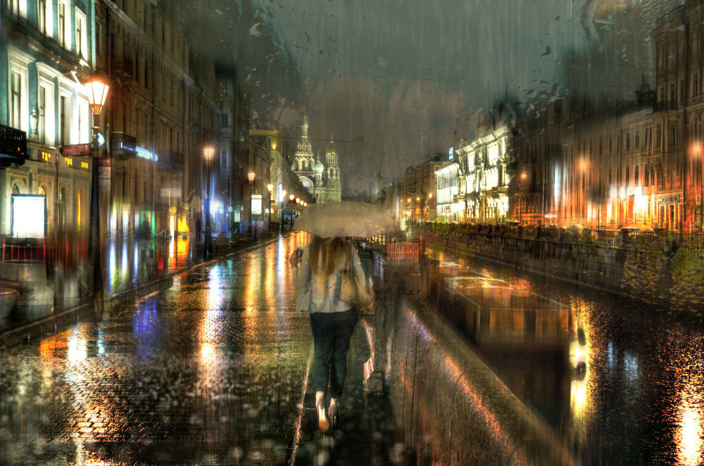 Chuva em Moscou por Ed Gordeev.