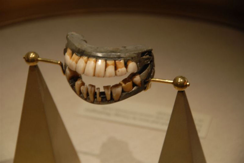 A dentadura de George Washington.