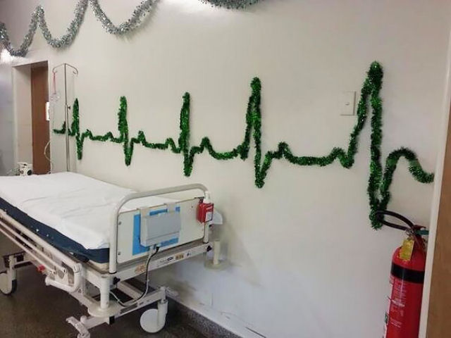 Feliz Natal no hospital.