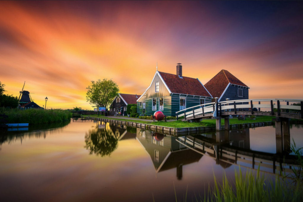 Tpica paisagem holandesa. Por  Albert Dros.